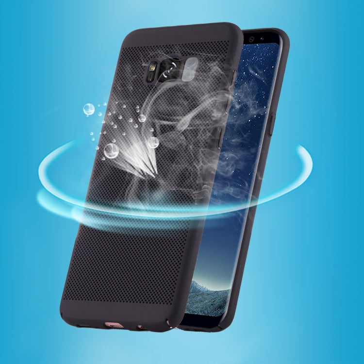 For Galaxy S8 Lightweight Breathable Full Coverage PC Shockproof Protective Back Cover Case