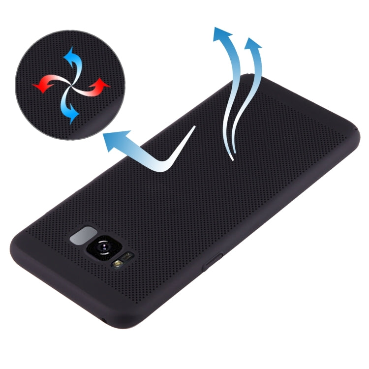 For Galaxy S8 Lightweight Breathable Full Coverage PC Shockproof Protective Back Cover Case