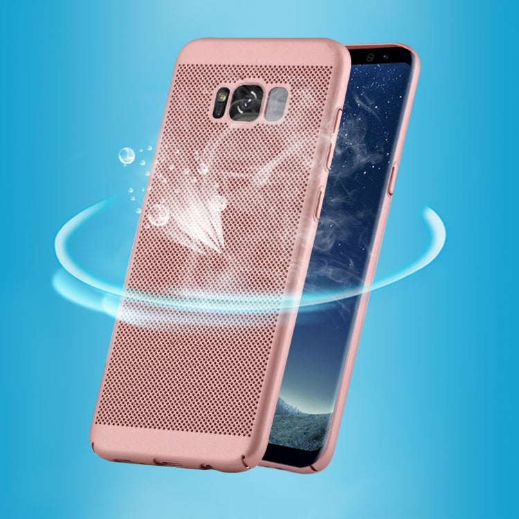 For Galaxy S8 Lightweight Breathable Full Coverage PC Shockproof Protective Back Cover Case
