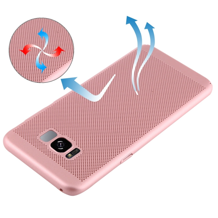 For Galaxy S8 Lightweight Breathable Full Coverage PC Shockproof Protective Back Cover Case