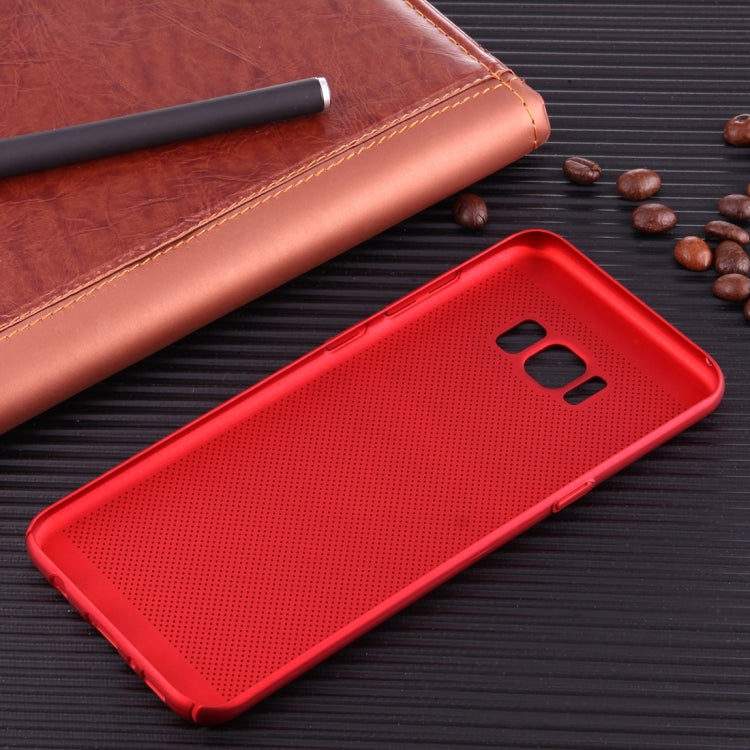 For Galaxy S8 Lightweight Breathable Full Coverage PC Shockproof Protective Back Cover Case