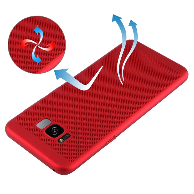 For Galaxy S8 Lightweight Breathable Full Coverage PC Shockproof Protective Back Cover Case