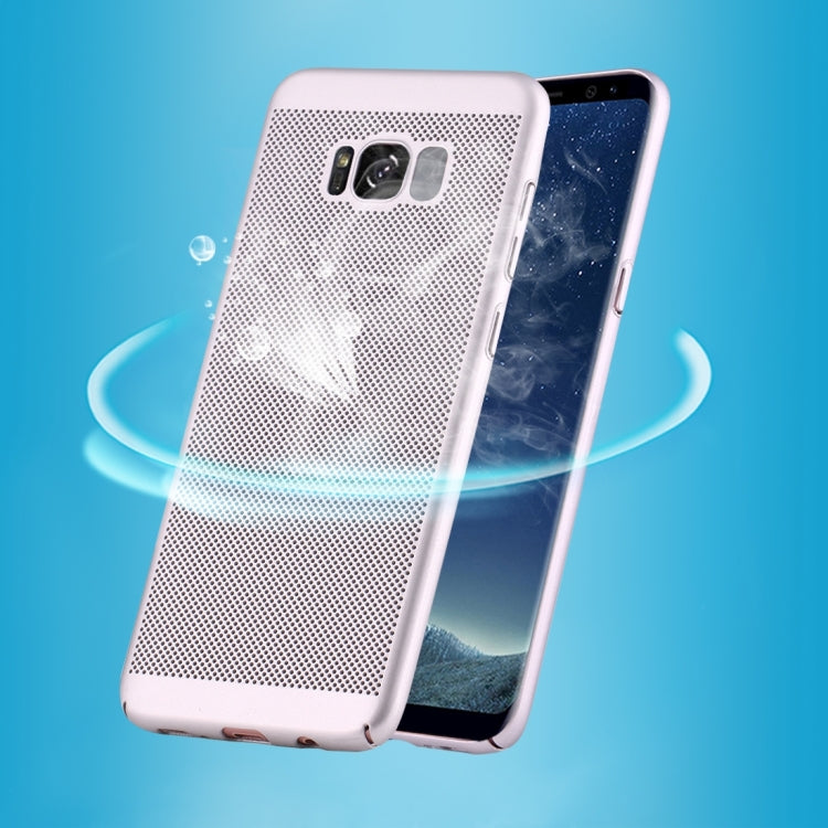 For Galaxy S8 Lightweight Breathable Full Coverage PC Shockproof Protective Back Cover Case