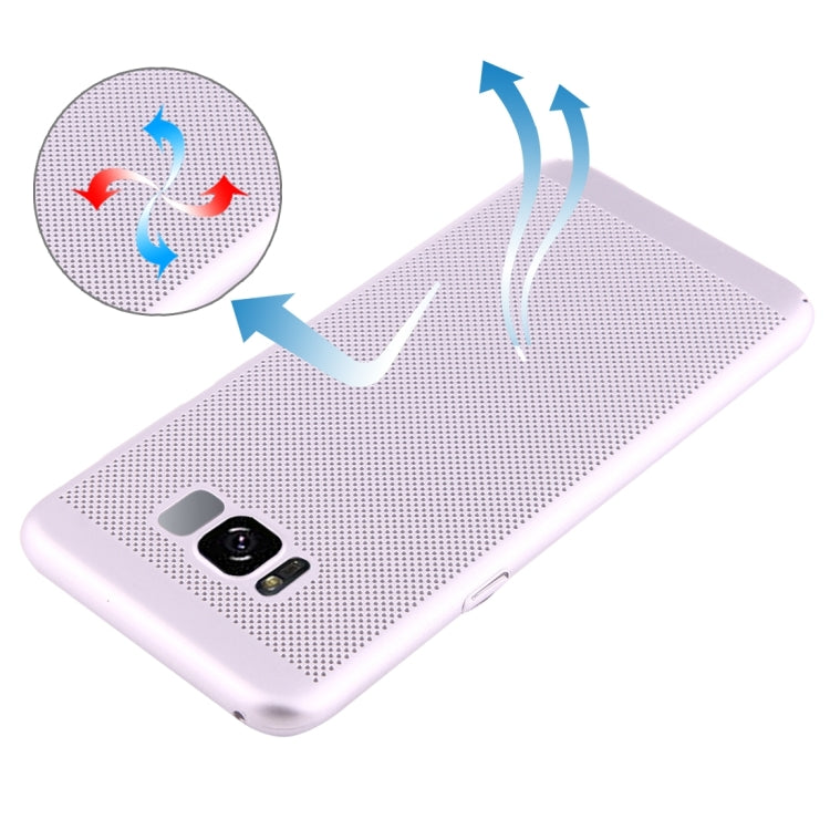 For Galaxy S8 Lightweight Breathable Full Coverage PC Shockproof Protective Back Cover Case