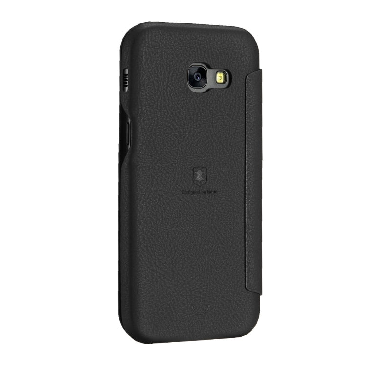 Lenuo for Galaxy A3 (2017) / A320 PU+PC Litchi Texture Horizontal Flip Leather Case with Card Slots