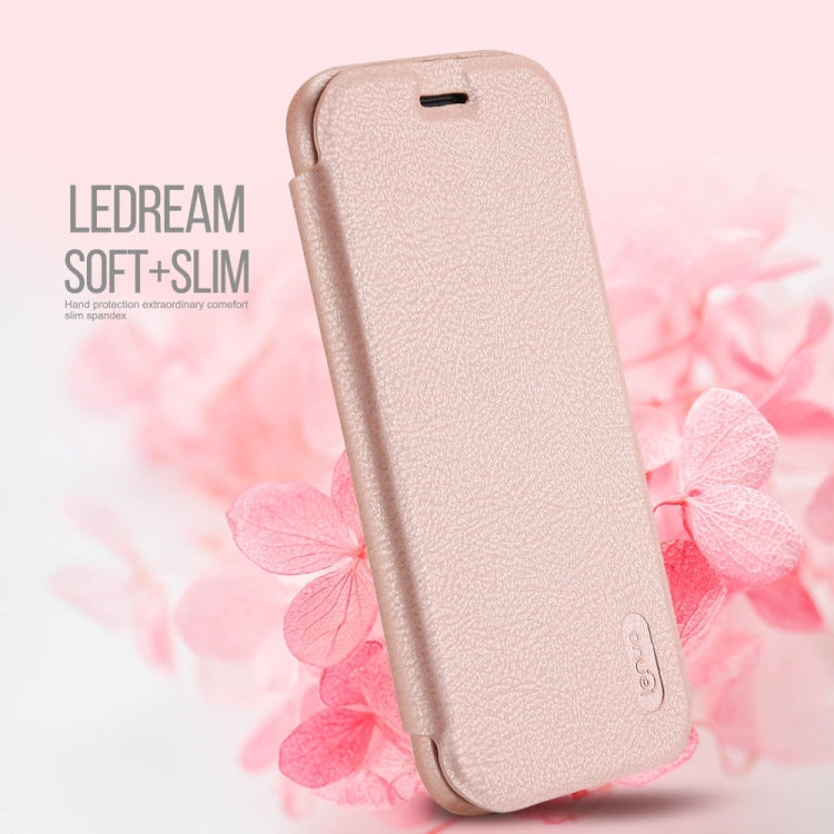 Lenuo for Galaxy A3 (2017) / A320 PU+PC Litchi Texture Horizontal Flip Leather Case with Card Slots