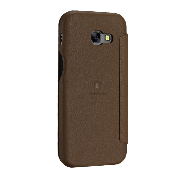 Lenuo for Galaxy A3 (2017) / A320 PU+PC Litchi Texture Horizontal Flip Leather Case with Card Slots