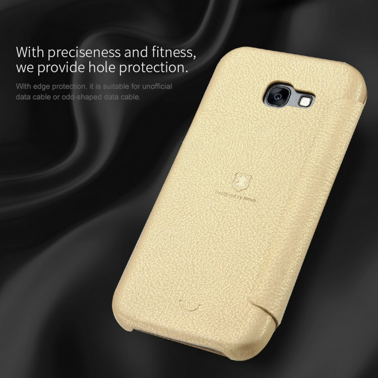 Lenuo for Galaxy A3 (2017) / A320 PU+PC Litchi Texture Horizontal Flip Leather Case with Card Slots
