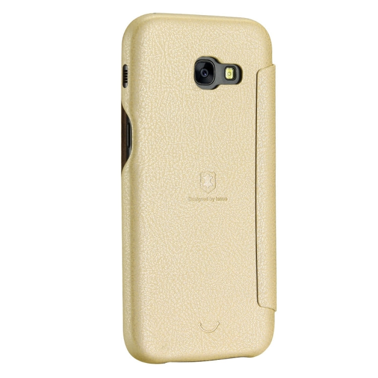 Lenuo for Galaxy A7 (2017) / A720 PU+PC Litchi Texture Horizontal Flip Leather Case with Card Slots