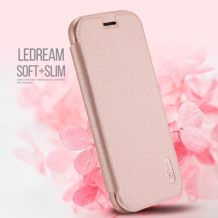 Lenuo for Galaxy A7 (2017) / A720 PU+PC Litchi Texture Horizontal Flip Leather Case with Card Slots