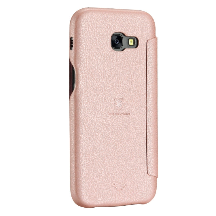Lenuo for Galaxy A7 (2017) / A720 PU+PC Litchi Texture Horizontal Flip Leather Case with Card Slots