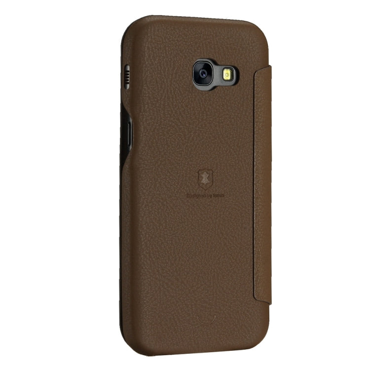 Lenuo for Galaxy A7 (2017) / A720 PU+PC Litchi Texture Horizontal Flip Leather Case with Card Slots