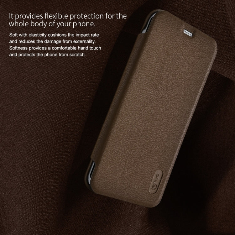 Lenuo for Galaxy S8 PU+PC Litchi Texture Horizontal Flip Leather Case