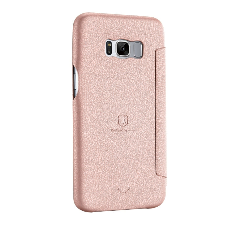 Lenuo for Galaxy S8 PU+PC Litchi Texture Horizontal Flip Leather Case