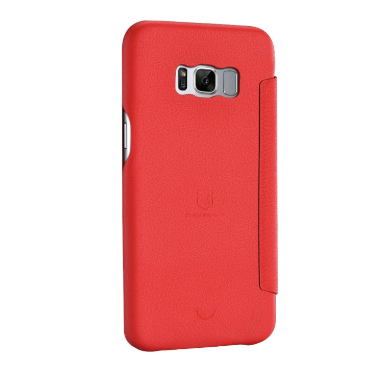 Lenuo for Galaxy S8 PU+PC Litchi Texture Horizontal Flip Leather Case