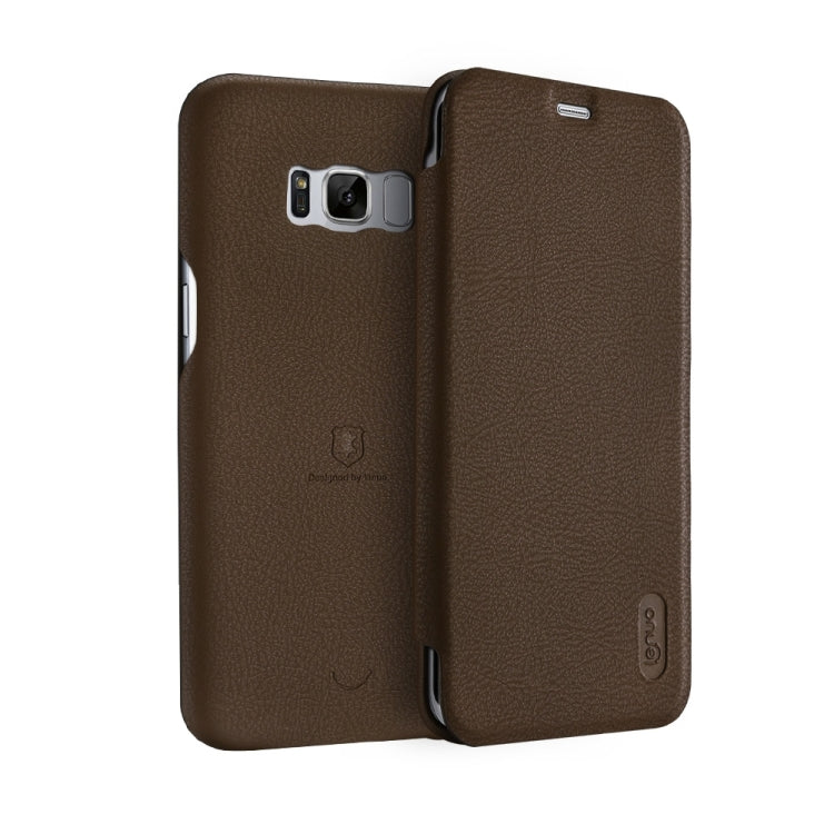 Lenuo for Galaxy S8 PU+PC Litchi Texture Horizontal Flip Leather Case