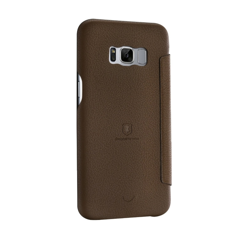 Lenuo for Galaxy S8 PU+PC Litchi Texture Horizontal Flip Leather Case