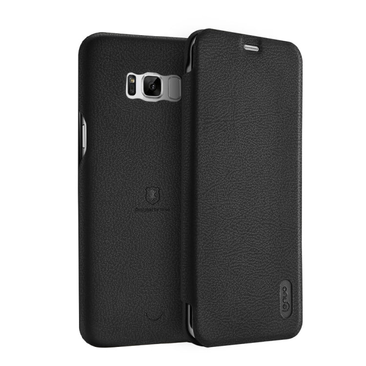 Lenuo for Galaxy S8 + / G955 PU+PC Litchi Texture Horizontal Flip Leather Case
