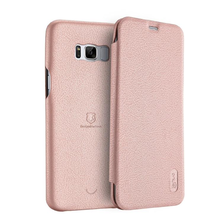 Lenuo for Galaxy S8 + / G955 PU+PC Litchi Texture Horizontal Flip Leather Case