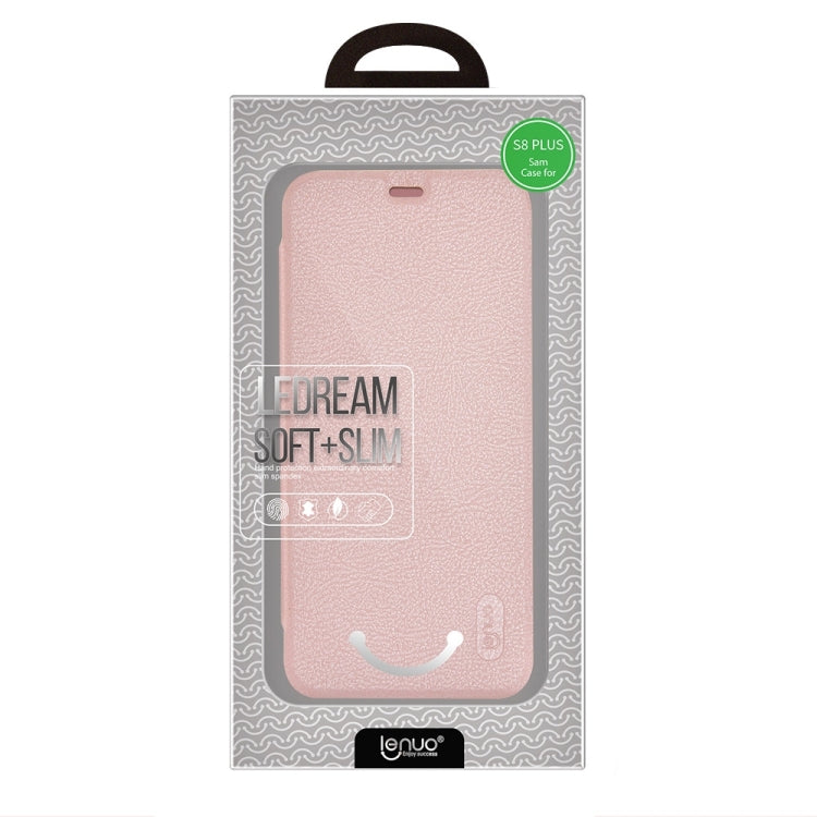 Lenuo for Galaxy S8 + / G955 PU+PC Litchi Texture Horizontal Flip Leather Case