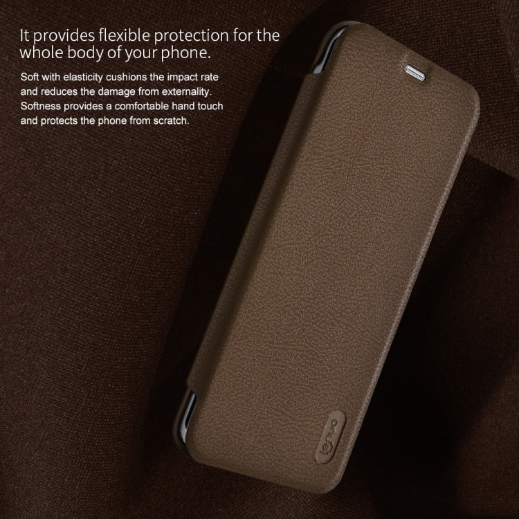 Lenuo for Galaxy S8 + / G955 PU+PC Litchi Texture Horizontal Flip Leather Case