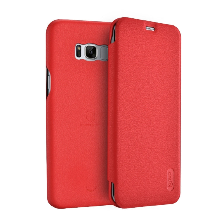 Lenuo for Galaxy S8 + / G955 PU+PC Litchi Texture Horizontal Flip Leather Case