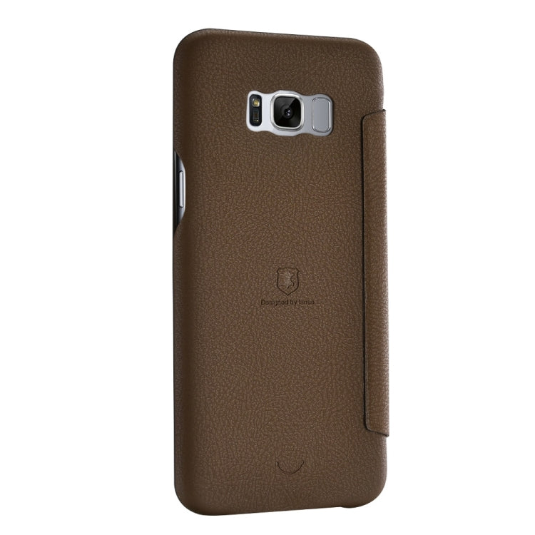 Lenuo for Galaxy S8 + / G955 PU+PC Litchi Texture Horizontal Flip Leather Case