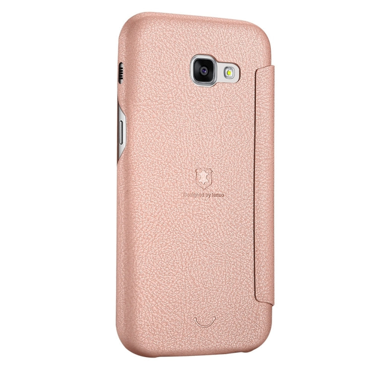 Lenuo for Galaxy A5 (2017) / A520 PU+PC Litchi Texture Horizontal Flip Leather Case with Card Slots
