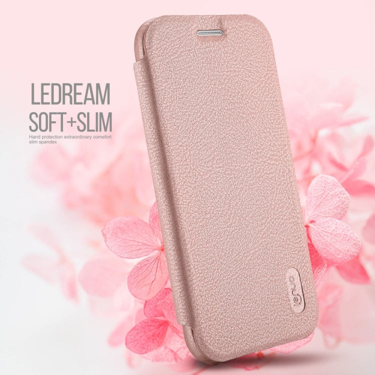 Lenuo for Galaxy A5 (2017) / A520 PU+PC Litchi Texture Horizontal Flip Leather Case with Card Slots