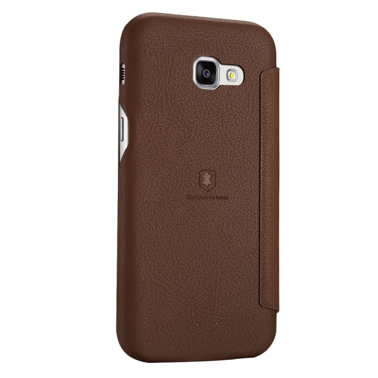 Lenuo for Galaxy A5 (2017) / A520 PU+PC Litchi Texture Horizontal Flip Leather Case with Card Slots