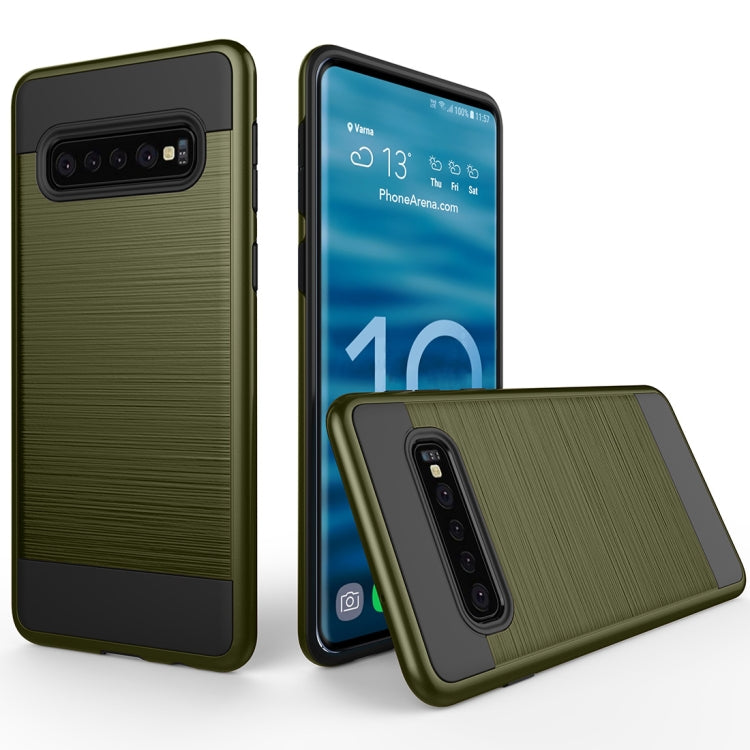 Brushed Texture PC + TPU Protective Case for Galaxy S10+