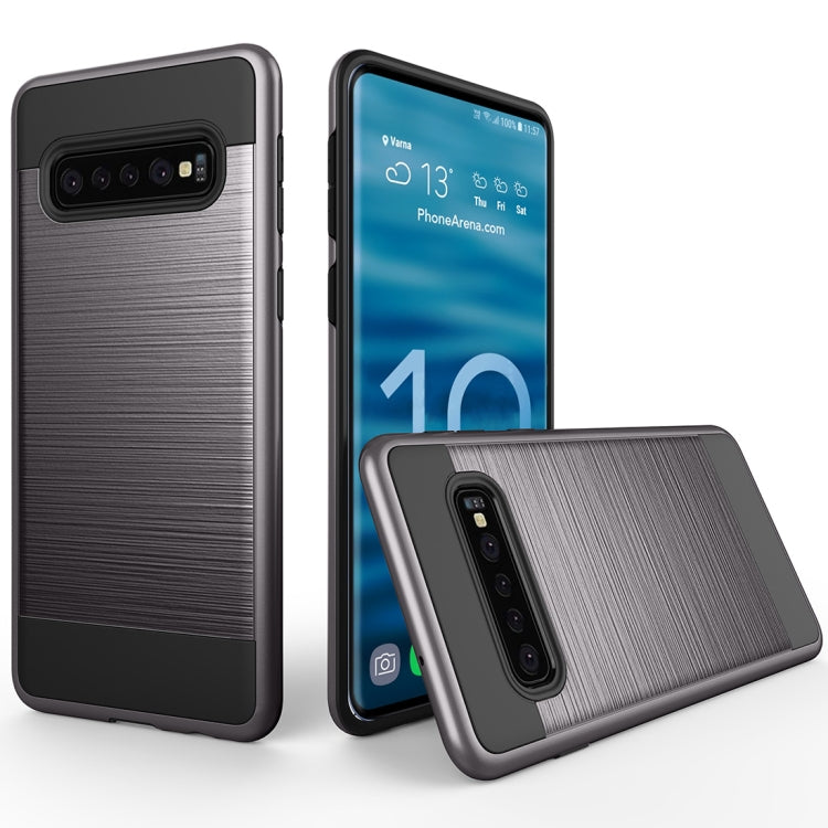Brushed Texture PC + TPU Protective Case for Galaxy S10+