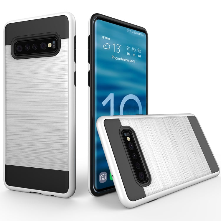 Brushed Texture PC + TPU Protective Case for Galaxy S10+