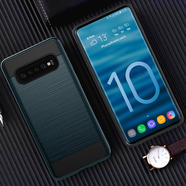 Brushed Texture PC + TPU Protective Case for Galaxy S10+