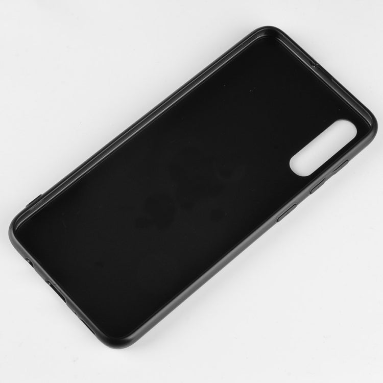 Shockproof Color Matching Denim PC + PU + TPU Case for Galaxy A70