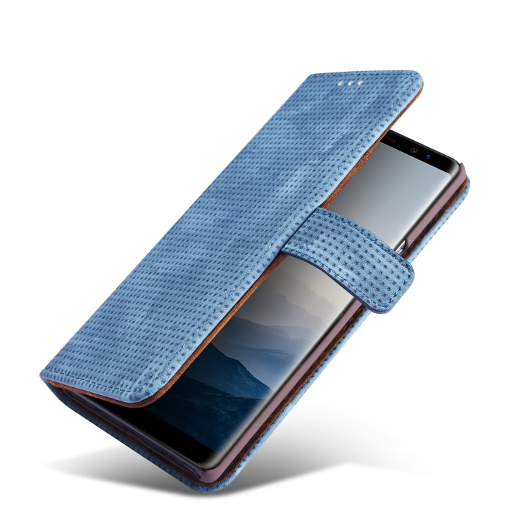 Retro Style Mesh Breathable Horizontal Flip Leather Case  for Galaxy Note9, with Card Slot & Holder & Wallet