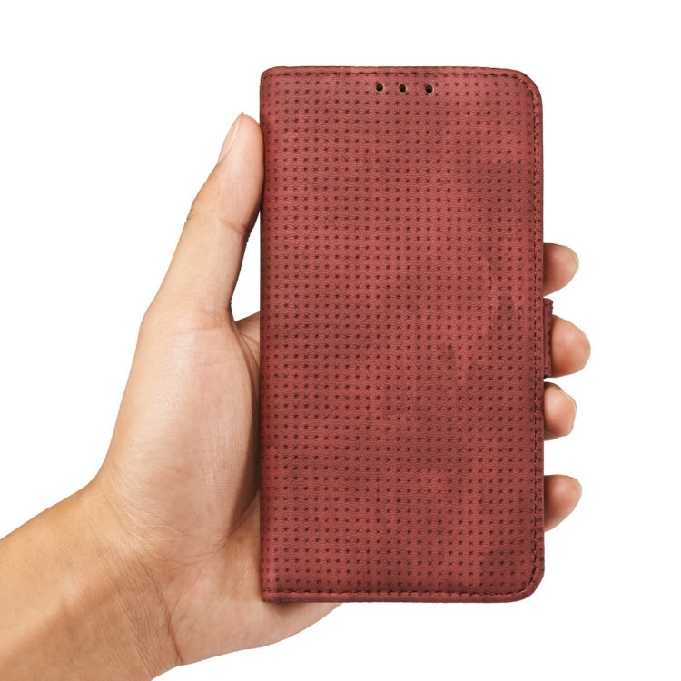 Retro Style Mesh Breathable Horizontal Flip Leather Case  for Galaxy Note9, with Card Slot & Holder & Wallet