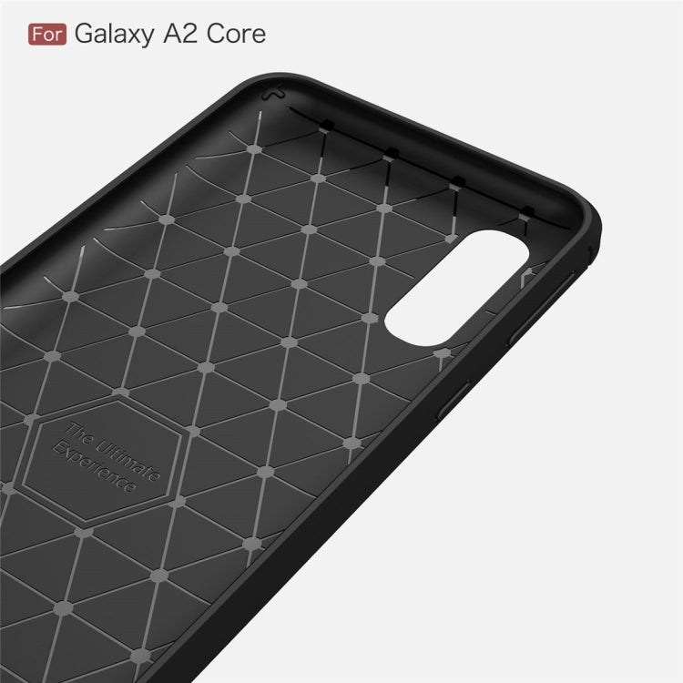 Brushed Texture Carbon Fiber TPU Case for Galaxy A2 Core
