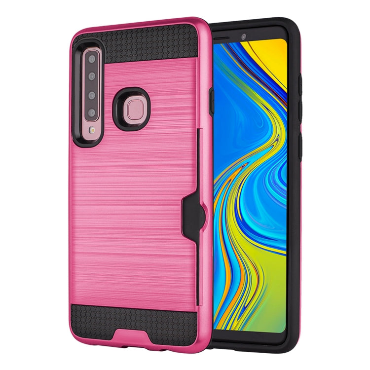 Brushed Texture Dropproof Protective Back Case for Galaxy A9 (2018) / A9s, with Card Slot