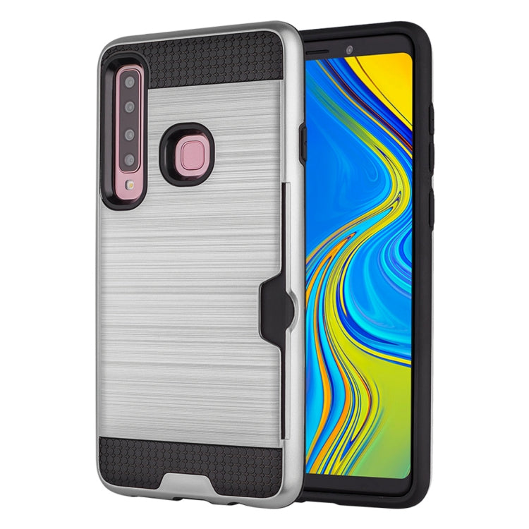 Brushed Texture Dropproof Protective Back Case for Galaxy A9 (2018) / A9s, with Card Slot