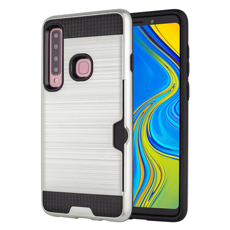 Brushed Texture Dropproof Protective Back Case for Galaxy A9 (2018) / A9s, with Card Slot
