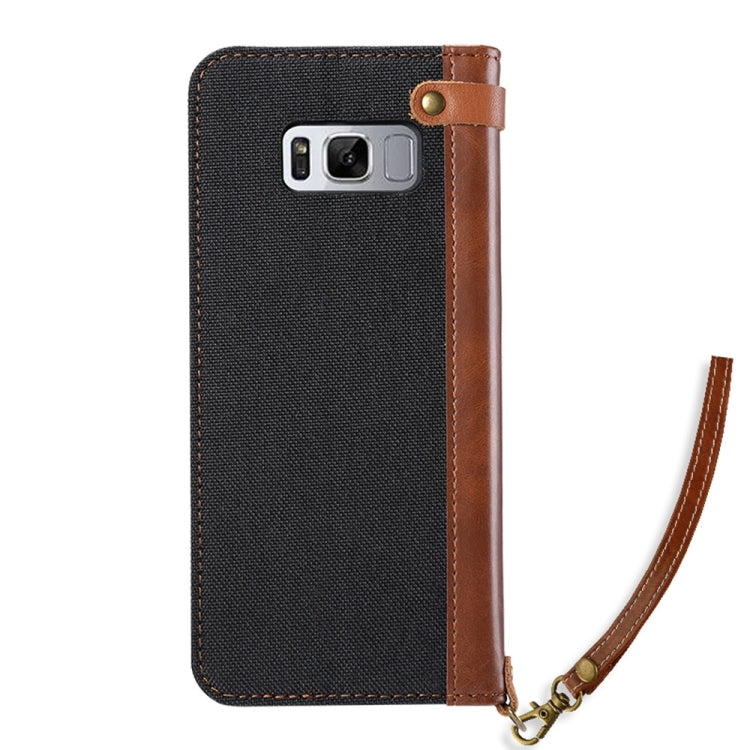 KALAIDENG FUNWEAR X Series for Galaxy S8 Linen Leather + TPU Horizontal Flip Leather Case with Card Slots & Holder & Lanyard
