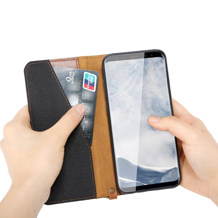 KALAIDENG FUNWEAR X Series for Galaxy S8 Linen Leather + TPU Horizontal Flip Leather Case with Card Slots & Holder & Lanyard
