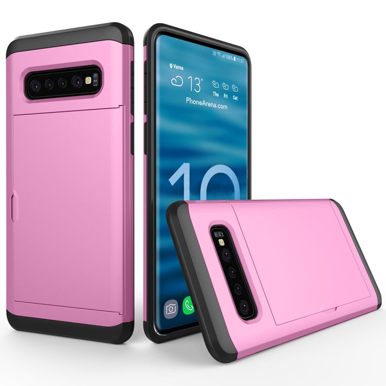 Shockproof Rugged Armor Protective Case for Galaxy S10, with Card Slot