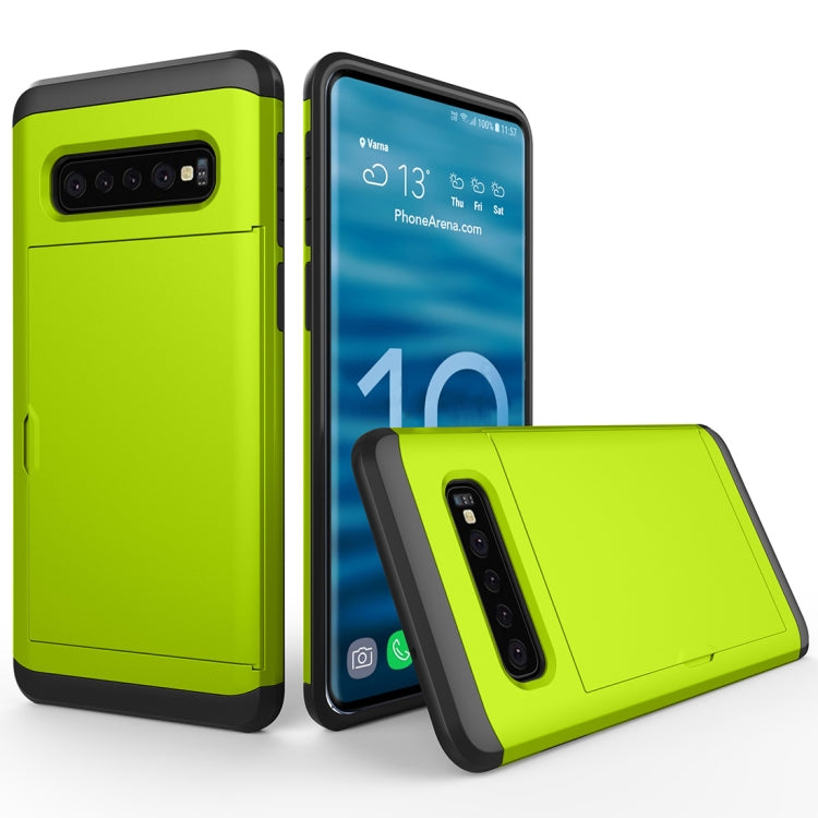 Shockproof Rugged Armor Protective Case for Galaxy S10, with Card Slot