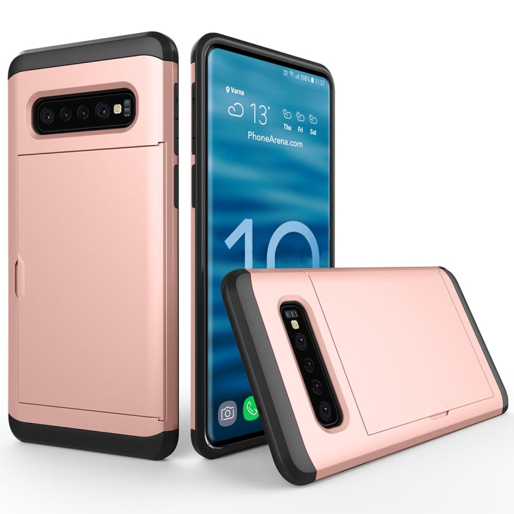 Shockproof Rugged Armor Protective Case for Galaxy S10, with Card Slot