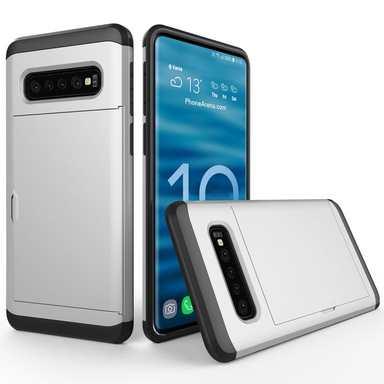 Shockproof Rugged Armor Protective Case for Galaxy S10, with Card Slot
