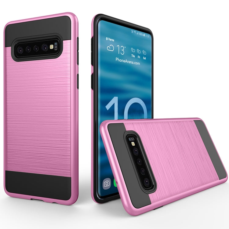 Brushed Texture PC + TPU Protective Case for Galaxy S10