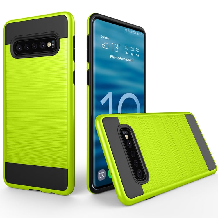 Brushed Texture PC + TPU Protective Case for Galaxy S10