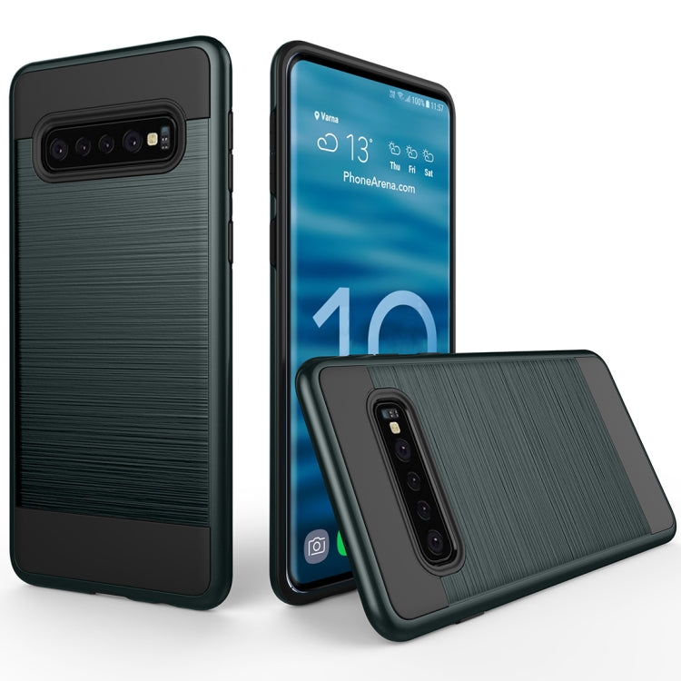 Brushed Texture PC + TPU Protective Case for Galaxy S10